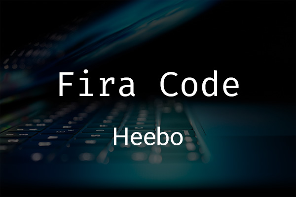 Schriftpaare für Website und Social Media: Fira Code und Heebo.